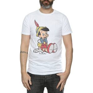 Pinocchio Mens Classic Cotton T-Shirt / White